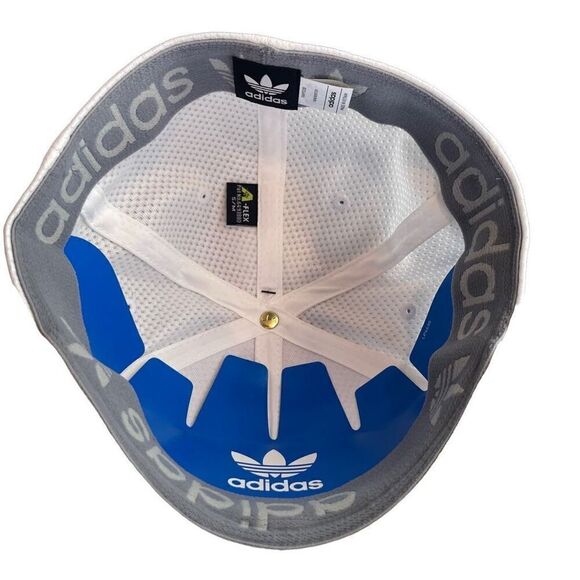 Adidas Mens Trefoil Logo Zig Stretch fit Baseball Golf Cap Hat Size S/M New - Picture 3 of 7